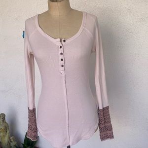 Women’s free people thermal Henley size small